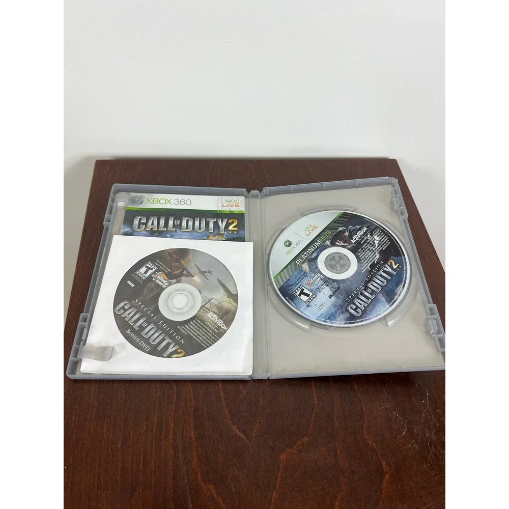 Like new call of duty 2 video game and bonus DVD